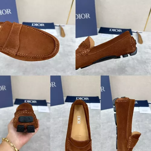 Replica Christian Dior Leather Shoes For Women #1274460 $130.00 USD for Wholesale