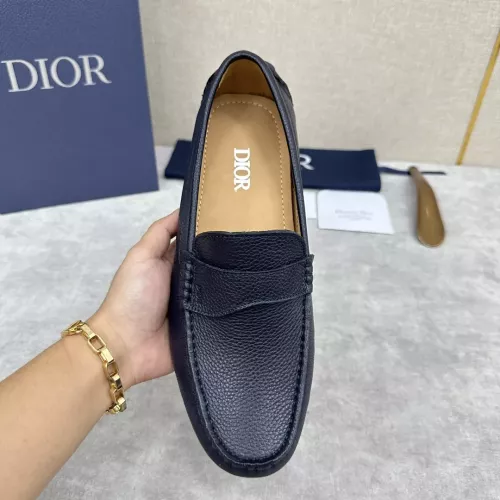 Replica Christian Dior Leather Shoes For Women #1274461 $130.00 USD for Wholesale