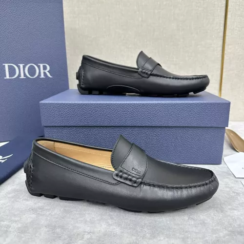 Replica Christian Dior Leather Shoes For Women #1274463 $130.00 USD for Wholesale