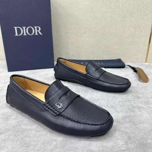 Replica Christian Dior Leather Shoes For Women #1274464 $130.00 USD for Wholesale