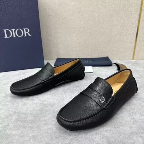 Wholesale Christian Dior Leather Shoes For Women #1274465 $130.00 USD, Wholesale Quality Replica Christian Dior Leather Shoes