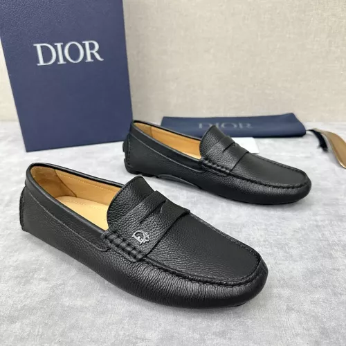 Replica Christian Dior Leather Shoes For Women #1274465 $130.00 USD for Wholesale