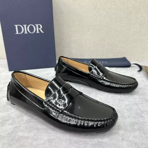 Replica Christian Dior Leather Shoes For Women #1274467 $130.00 USD for Wholesale