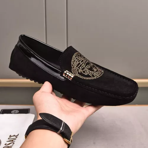 Replica Versace Leather Shoes For Women #1274477 $76.00 USD for Wholesale