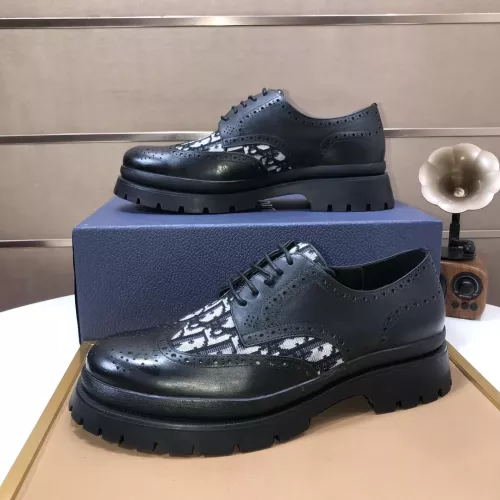 Wholesale Christian Dior Leather Shoes For Men #1274589 $92.00 USD, Wholesale Quality Replica Christian Dior Leather Shoes