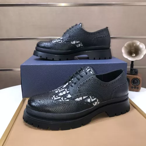 Wholesale Christian Dior Leather Shoes For Men #1274590 $92.00 USD, Wholesale Quality Replica Christian Dior Leather Shoes