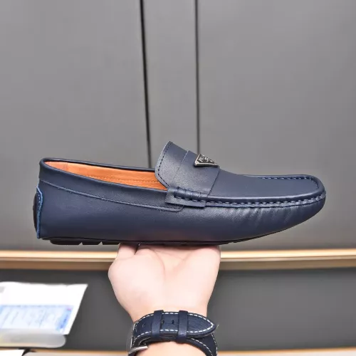 Replica Prada Leather Shoes For Men #1274605 $76.00 USD for Wholesale