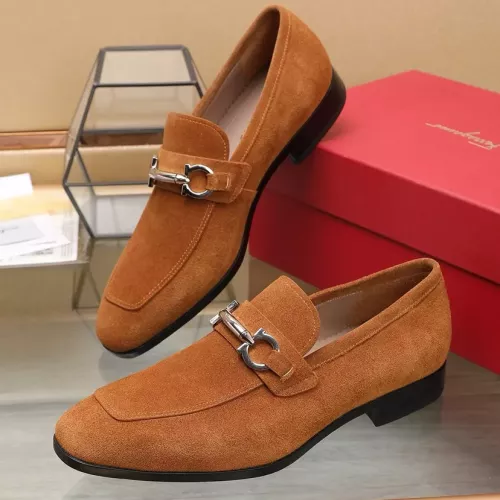 Wholesale Salvatore Ferragamo Leather Shoes For Men #1274676 $122.00 USD, Wholesale Quality Replica Salvatore Ferragamo Leather Shoes