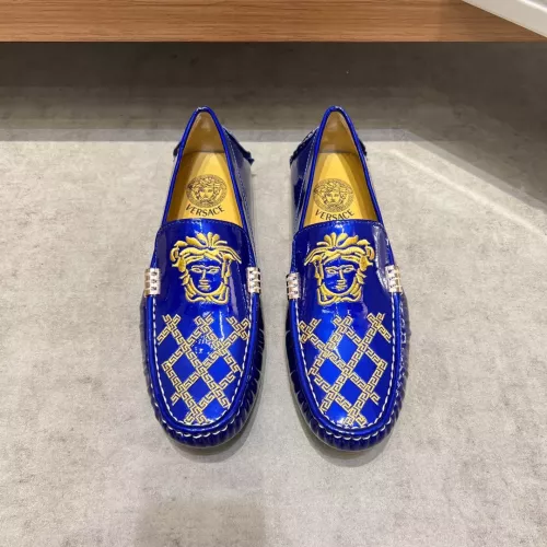 Replica Versace Leather Shoes For Men #1274750 $68.00 USD for Wholesale