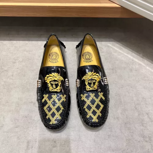 Replica Versace Leather Shoes For Men #1274751 $68.00 USD for Wholesale