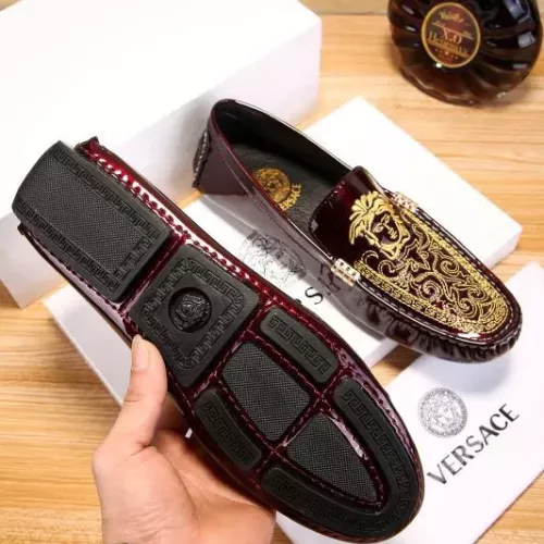 Replica Versace Leather Shoes For Men #1274773 $68.00 USD for Wholesale