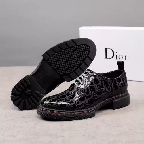 Replica Christian Dior Leather Shoes For Men #1274802 $82.00 USD for Wholesale