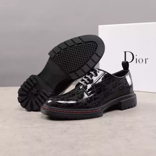 Replica Christian Dior Leather Shoes For Men #1274803 $82.00 USD for Wholesale