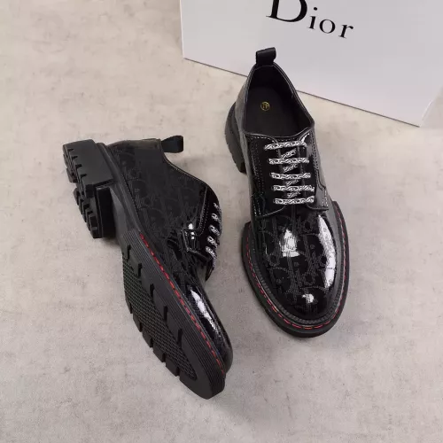 Replica Christian Dior Leather Shoes For Men #1274803 $82.00 USD for Wholesale