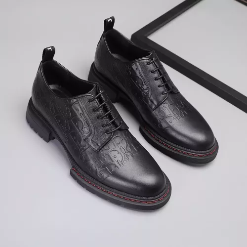 Replica Christian Dior Leather Shoes For Men #1274804 $85.00 USD for Wholesale