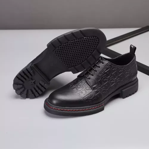 Replica Christian Dior Leather Shoes For Men #1274804 $85.00 USD for Wholesale