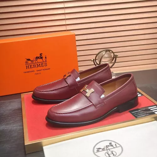 Wholesale Hermes Leather Shoes For Men #1274812 $85.00 USD, Wholesale Quality Replica Hermes Leather Shoes