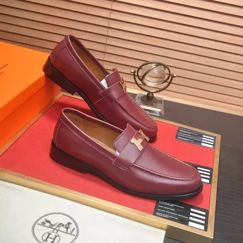 Replica Hermes Leather Shoes For Men #1274812 $85.00 USD for Wholesale