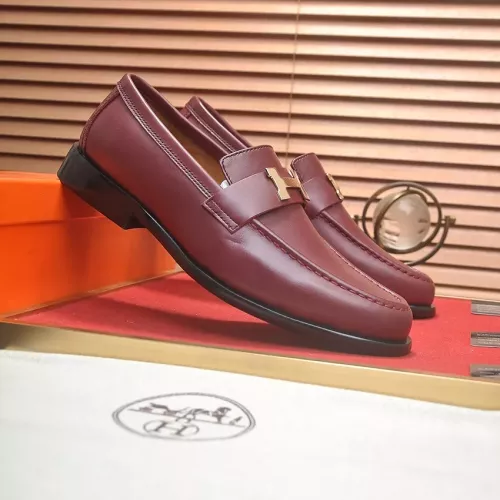 Replica Hermes Leather Shoes For Men #1274812 $85.00 USD for Wholesale