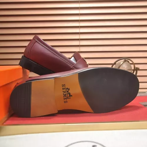 Replica Hermes Leather Shoes For Men #1274812 $85.00 USD for Wholesale