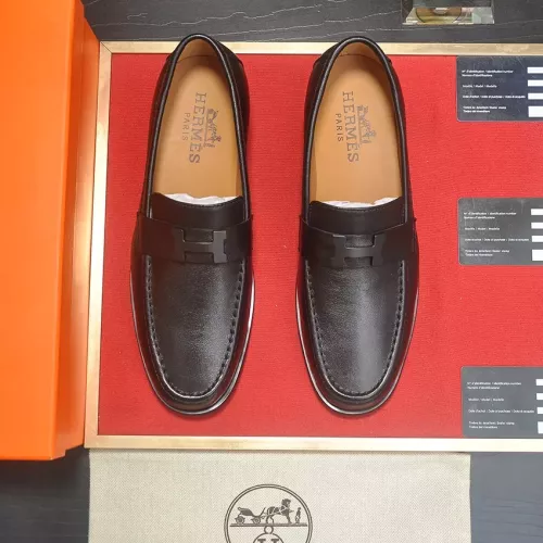 Replica Hermes Leather Shoes For Men #1274814 $85.00 USD for Wholesale