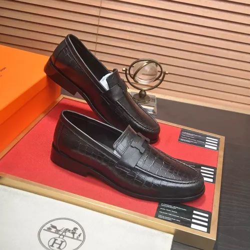 Replica Hermes Leather Shoes For Men #1274816 $85.00 USD for Wholesale