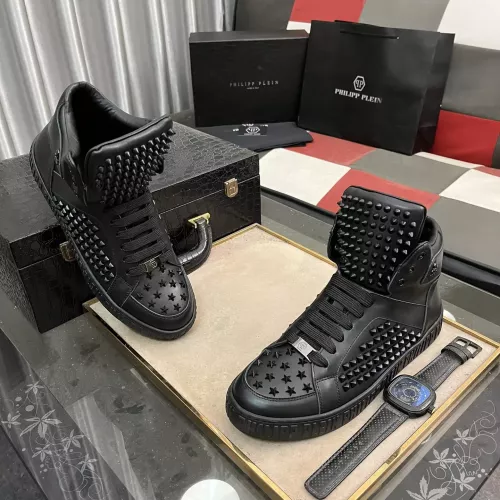 Replica Philipp Plein PP High Tops Shoes For Men #1274967 $125.00 USD for Wholesale