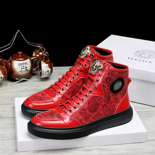 Replica Versace High Tops Shoes For Men #1274972 $76.00 USD for Wholesale