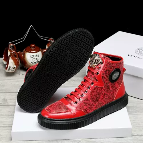 Replica Versace High Tops Shoes For Men #1274972 $76.00 USD for Wholesale