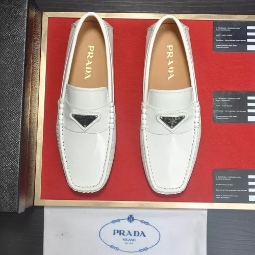 Replica Prada Leather Shoes For Men #1274984 $80.00 USD for Wholesale