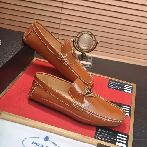 Replica Prada Leather Shoes For Men #1274986 $80.00 USD for Wholesale