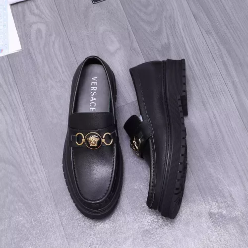 Wholesale Versace Leather Shoes For Men #1275006 $88.00 USD, Wholesale Quality Replica Versace Leather Shoes