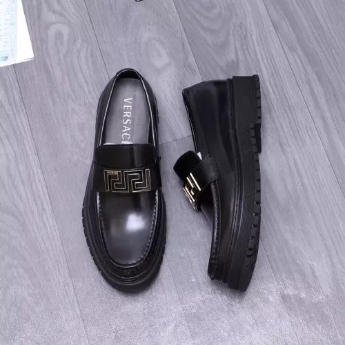 Wholesale Versace Leather Shoes For Men #1275009 $88.00 USD, Wholesale Quality Replica Versace Leather Shoes