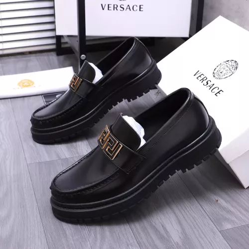 Replica Versace Leather Shoes For Men #1275009 $88.00 USD for Wholesale