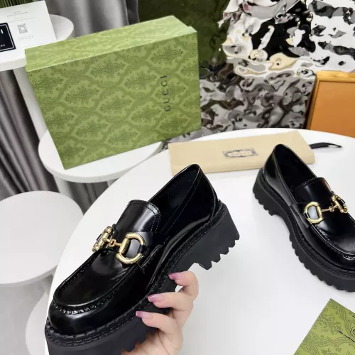 Replica Gucci Oxfords Shoes For Women #1275159 $102.00 USD for Wholesale