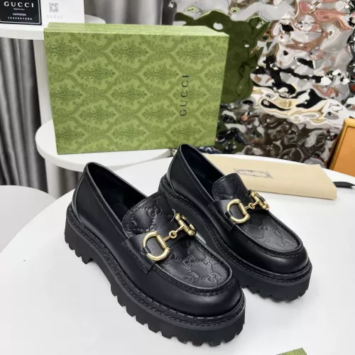 Replica Gucci Oxfords Shoes For Women #1275160 $102.00 USD for Wholesale