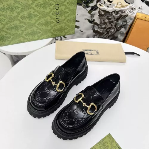 Replica Gucci Oxfords Shoes For Women #1275161 $102.00 USD for Wholesale