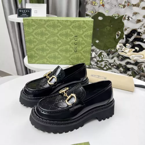 Replica Gucci Oxfords Shoes For Women #1275161 $102.00 USD for Wholesale