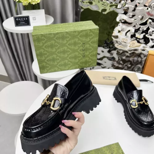 Replica Gucci Oxfords Shoes For Women #1275161 $102.00 USD for Wholesale