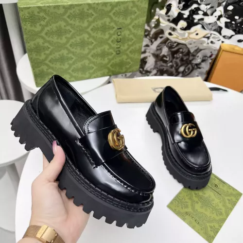 Replica Gucci Oxfords Shoes For Women #1275165 $102.00 USD for Wholesale