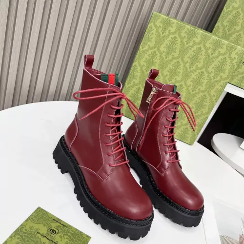 Replica Gucci Boots For Women #1275244 $108.00 USD for Wholesale