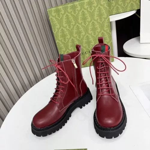 Replica Gucci Boots For Women #1275244 $108.00 USD for Wholesale