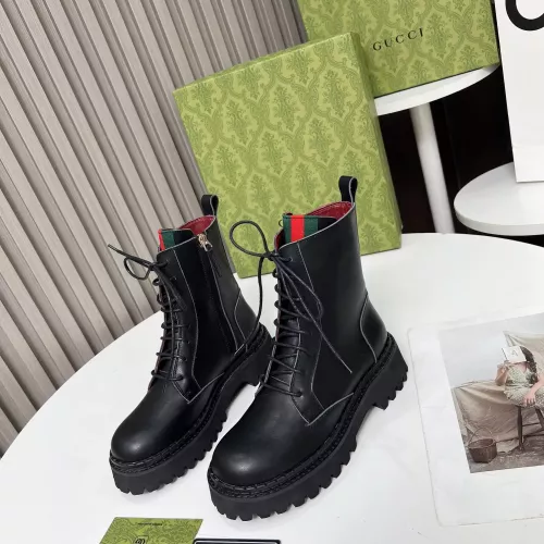 Wholesale Gucci Boots For Women #1275245 $108.00 USD, Wholesale Quality Replica Gucci Boots