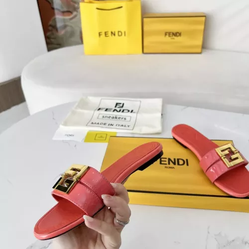 Replica Fendi Slippers For Women #1275265 $100.00 USD for Wholesale