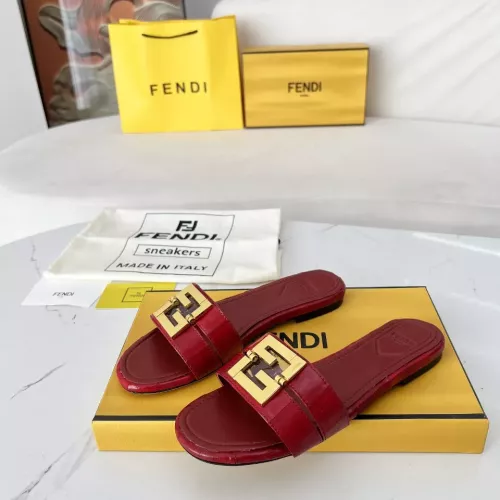 Wholesale Fendi Slippers For Women #1275266 $100.00 USD, Wholesale Quality Replica Fendi Slippers