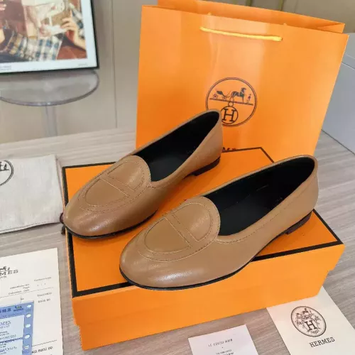 Wholesale Hermes Leather Shoes For Women #1275335 $108.00 USD, Wholesale Quality Replica Hermes Leather Shoes