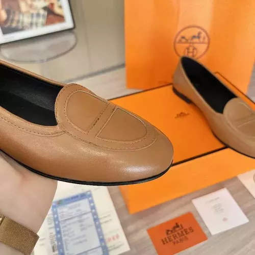 Replica Hermes Leather Shoes For Women #1275335 $108.00 USD for Wholesale