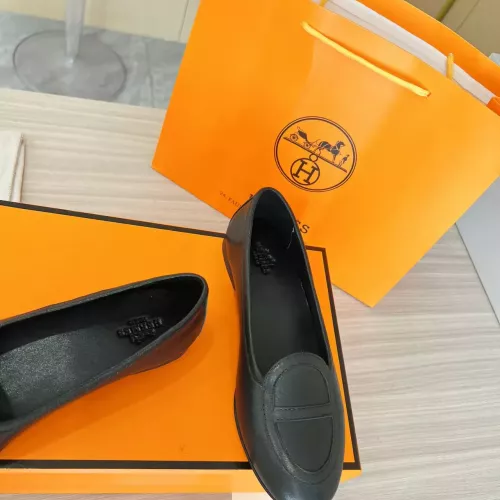 Replica Hermes Leather Shoes For Women #1275336 $108.00 USD for Wholesale