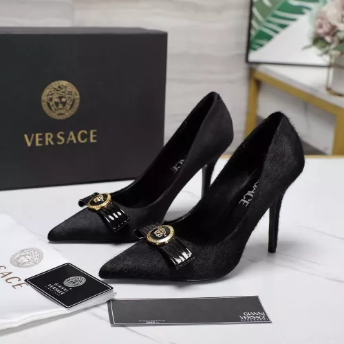 Wholesale Versace High-Heeled Shoes For Women #1275357 $118.00 USD, Wholesale Quality Replica Versace High-Heeled Shoes