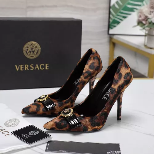 Wholesale Versace High-Heeled Shoes For Women #1275358 $118.00 USD, Wholesale Quality Replica Versace High-Heeled Shoes